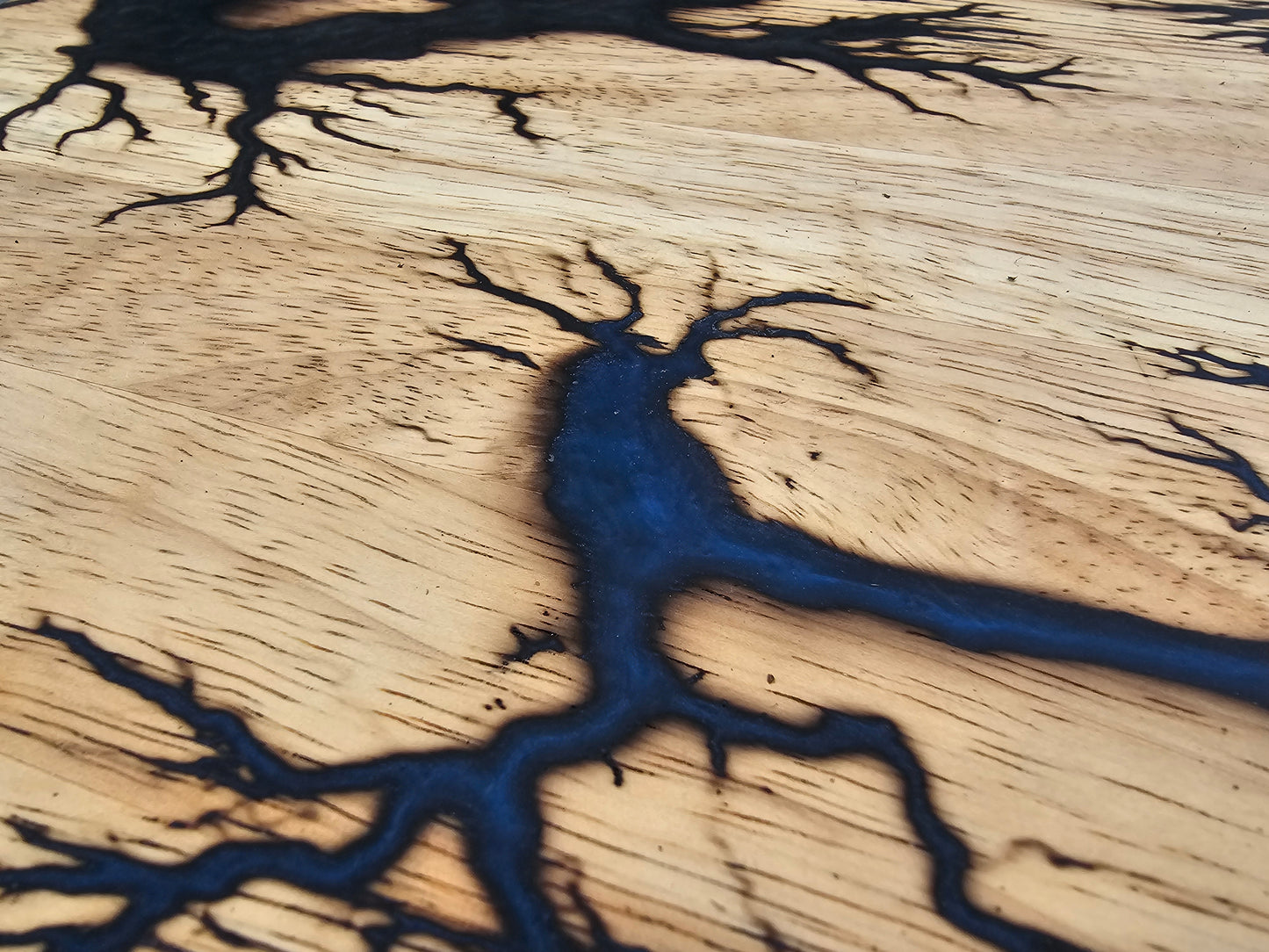 chopping board, Fractal Burned Butchers Block – Handmadd Lichtenberg