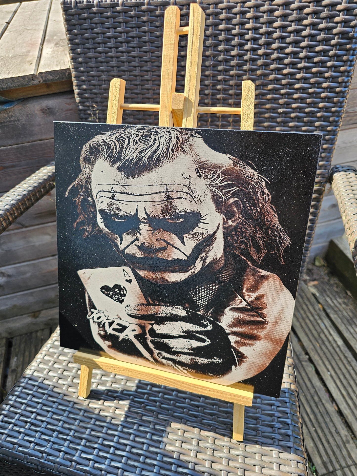 painted tile AMPLIFIED Guitar Art – Les Paul Tribute | Laser Engraved