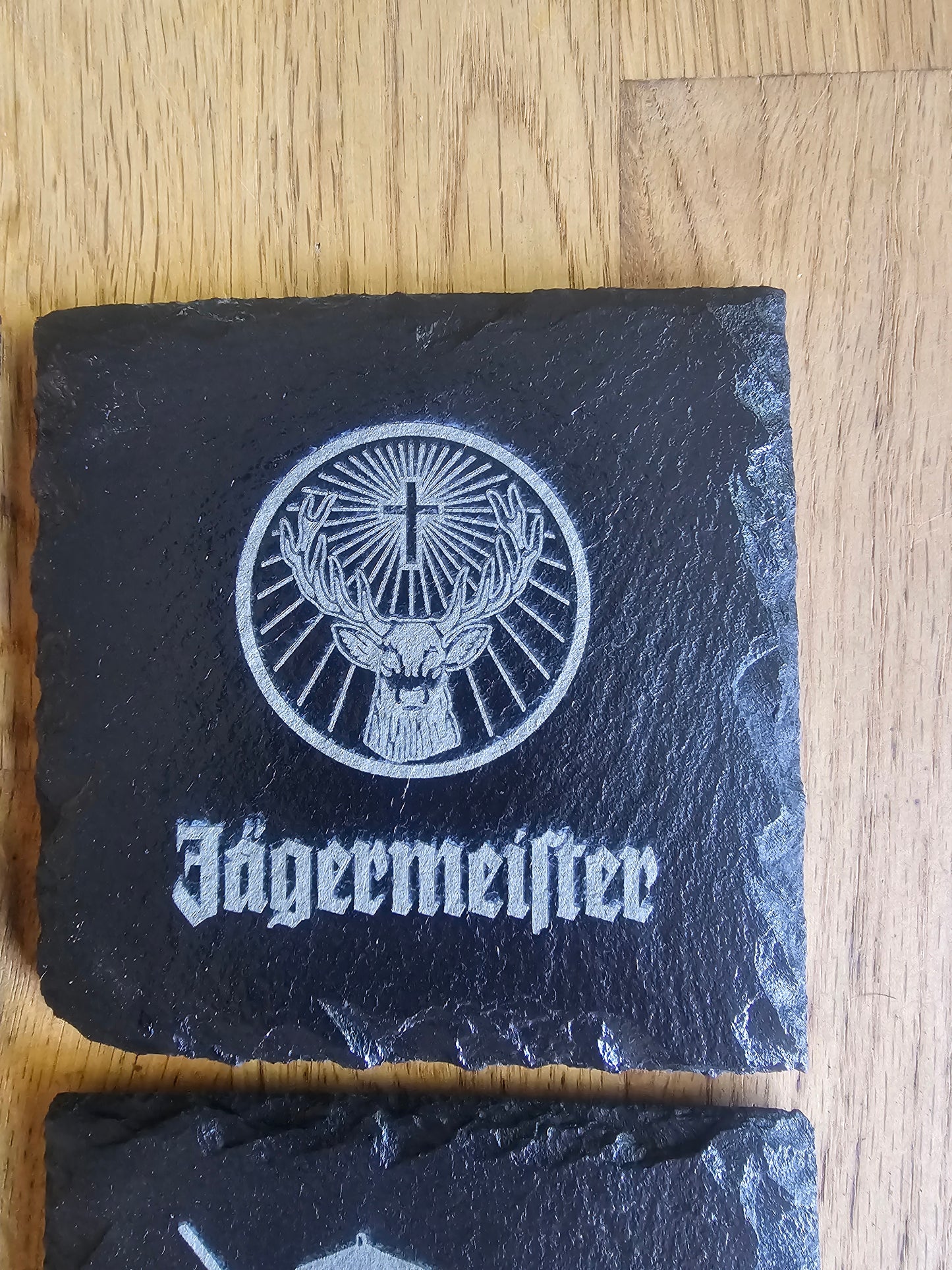 slate Laser Engraved Drinks Coaster Set – 6x Alcohol Designs