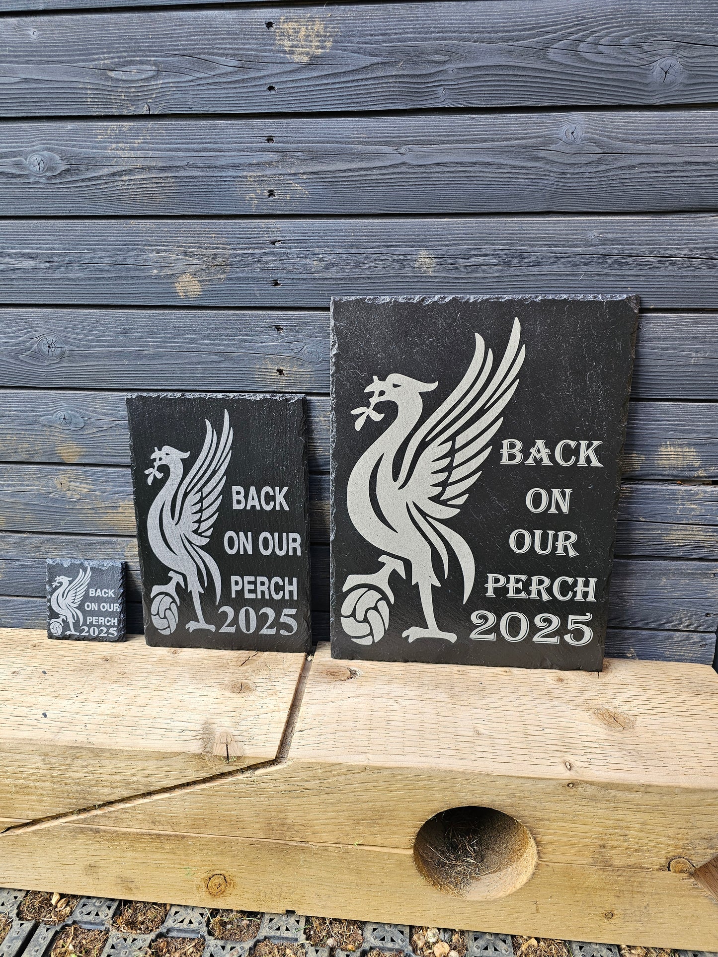 slate Liverpool FC “Back On Our Perch 2025” Plaque – Available 3 Sizes