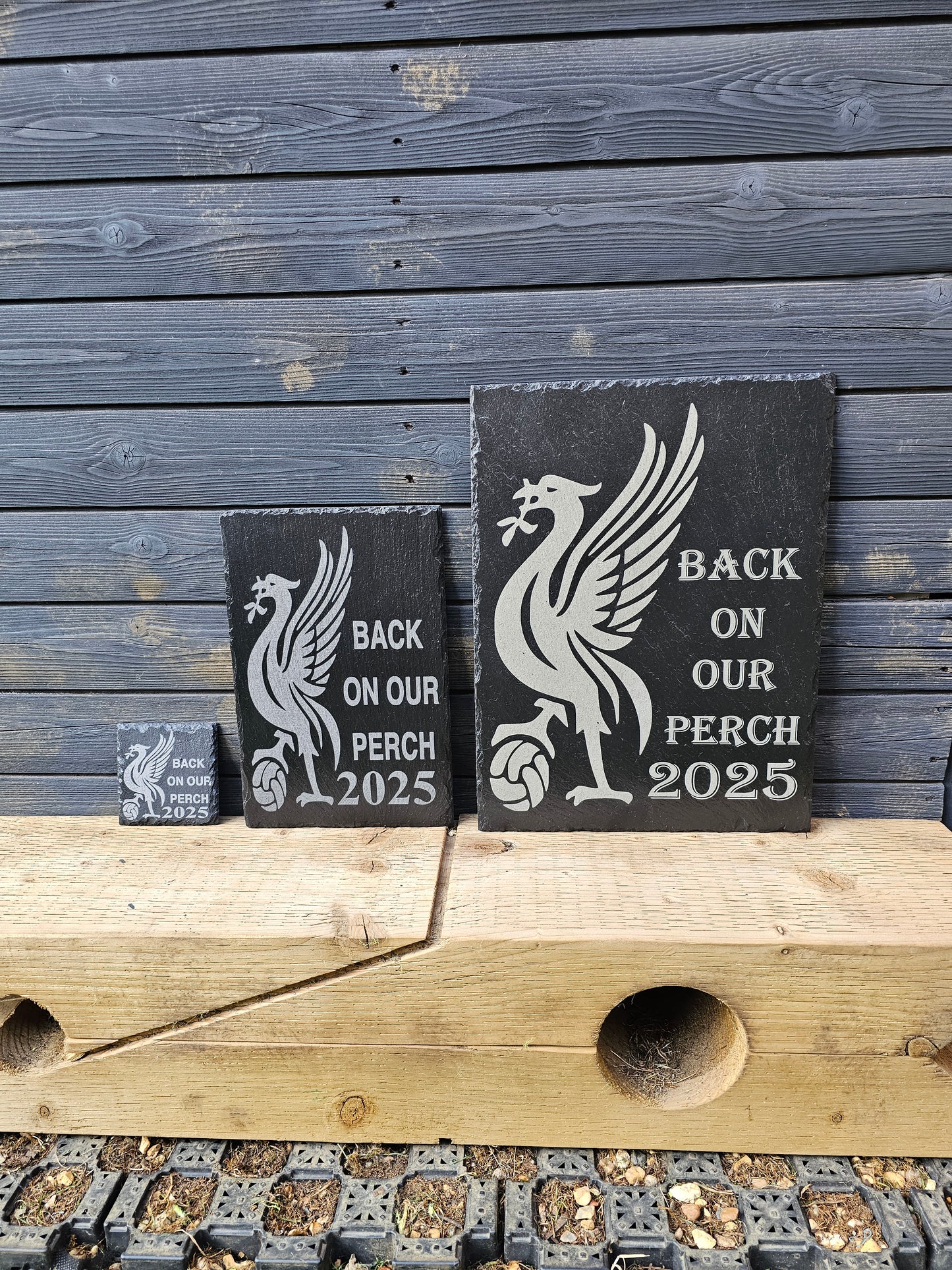 slate Liverpool FC “Back On Our Perch 2025” Plaque – Available 3 Sizes