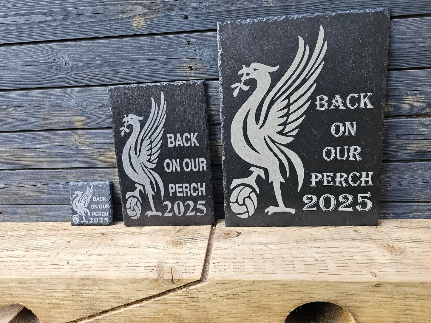 slate Liverpool FC “Back On Our Perch 2025” Plaque – Available 3 Sizes