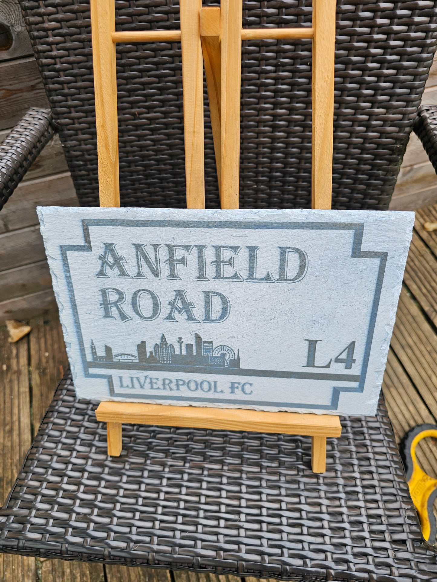 slate Anfield Road Slate Plaque – Liverpool FC Street Sign Design