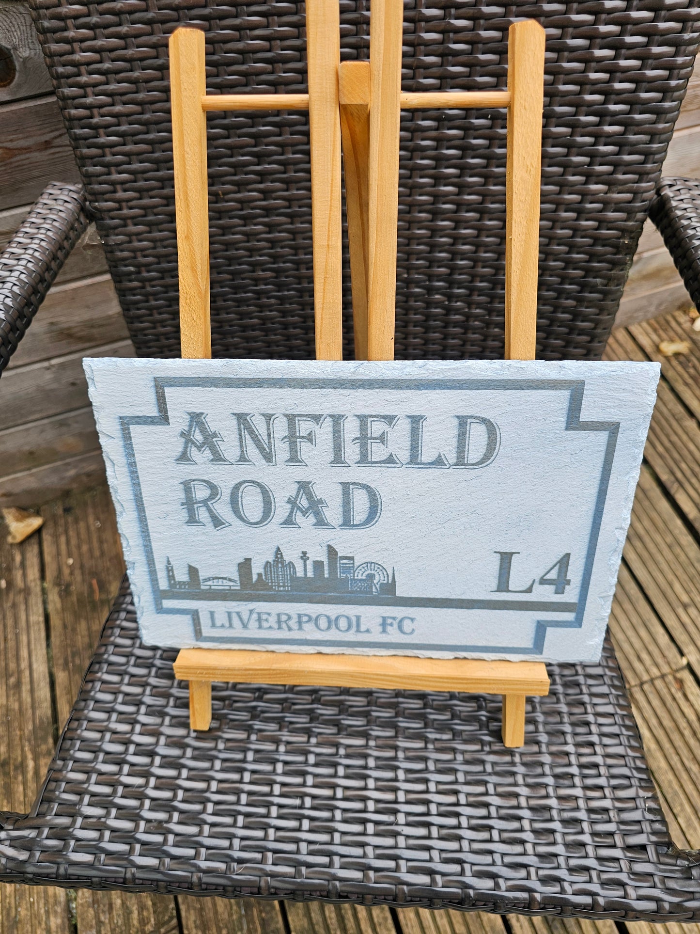 slate Anfield Road Slate Plaque – Liverpool FC Street Sign Design