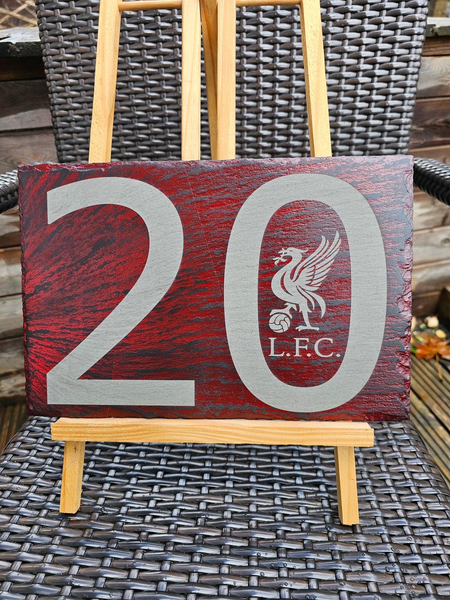 slate Liverpool FC Slate Plaque – 30cm x 20cm – Liverbird Engraved