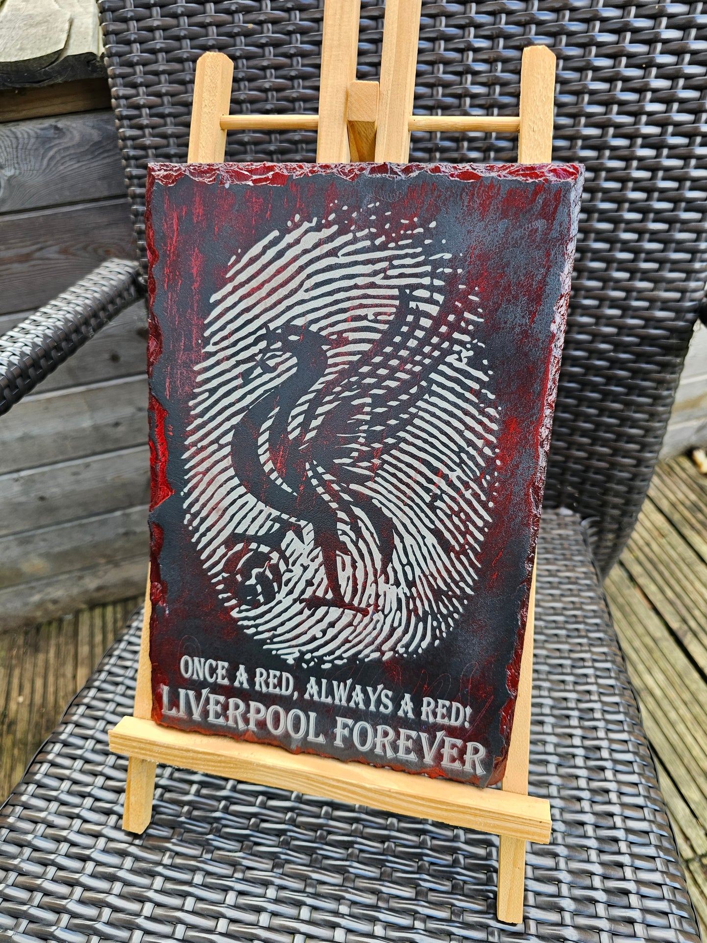 Slate Plaque Liverpool FC “Once a Red, Always a Red Liverpool Forever”