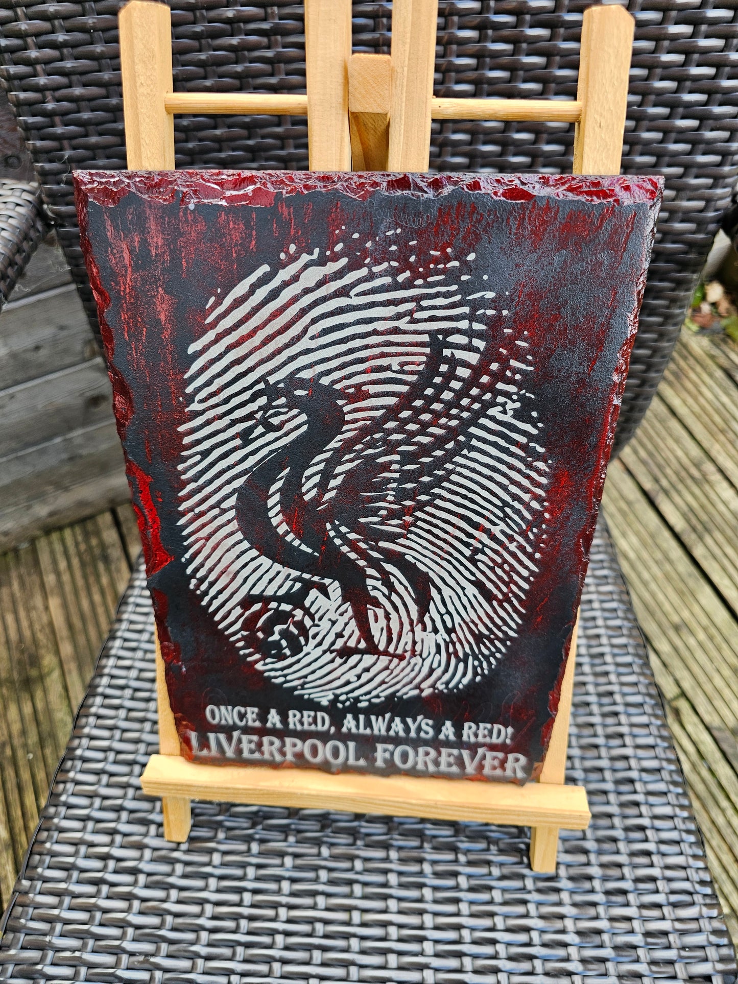 Slate Plaque Liverpool FC “Once a Red, Always a Red Liverpool Forever”
