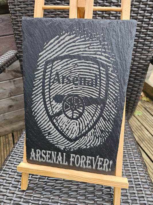 Slate Plaque Arsenal Forever Laser Engraved Slate Plaque – 30cm x 20cm