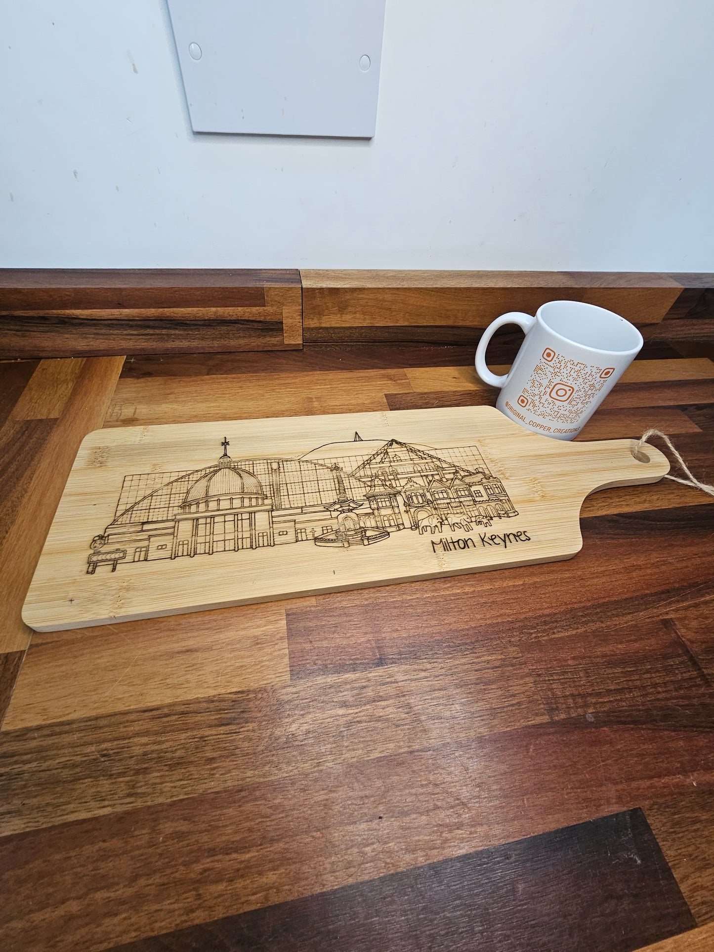 Chopping Board – Milton Keynes Skyline Bamboo Design