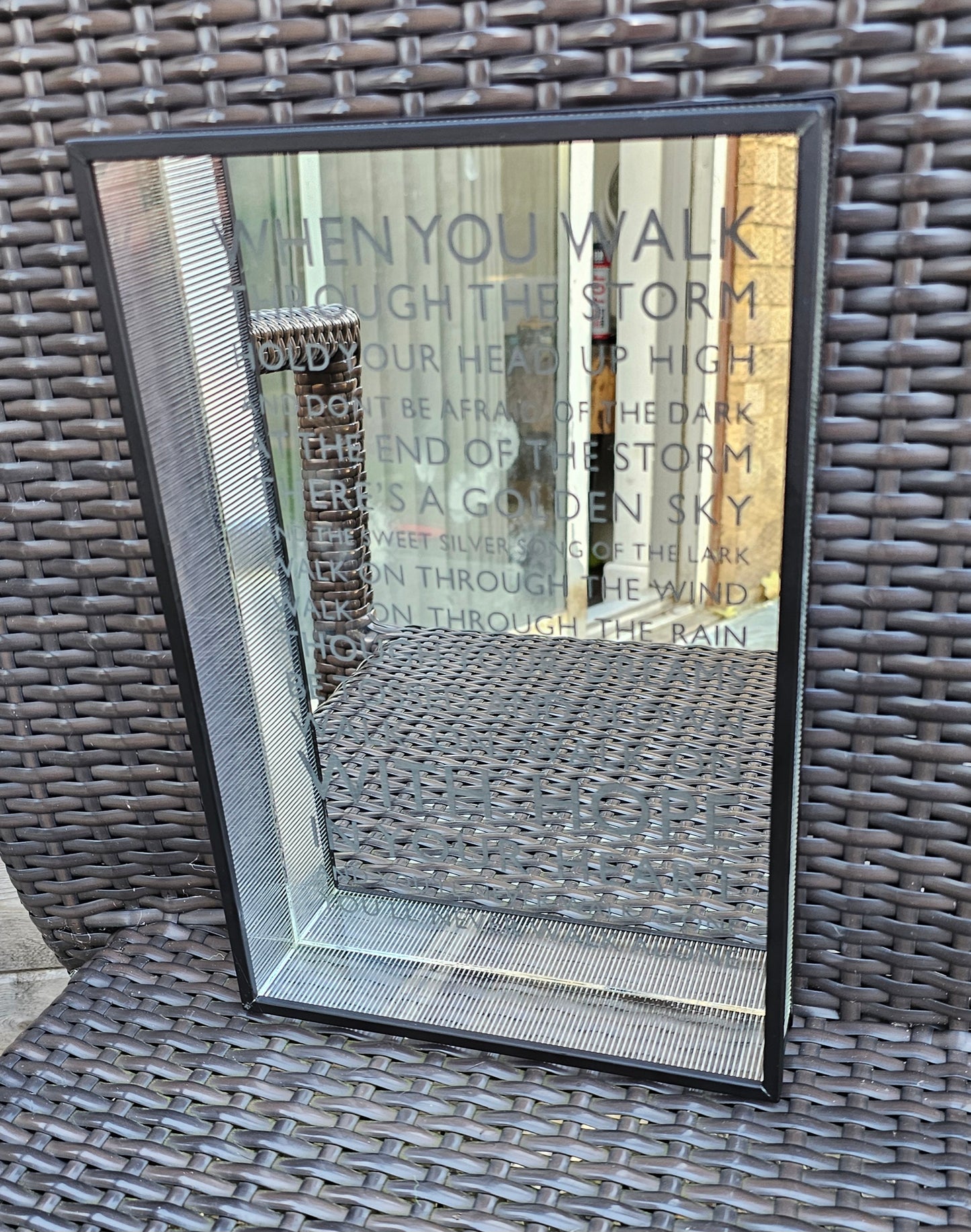 Mirror – You’ll Never Walk Alone Lyric Design 280 × 180mm