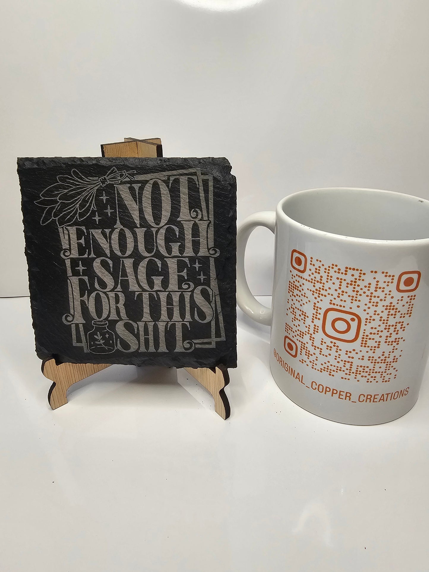 slate “Not Enough Sage For This Shit” Coasters –