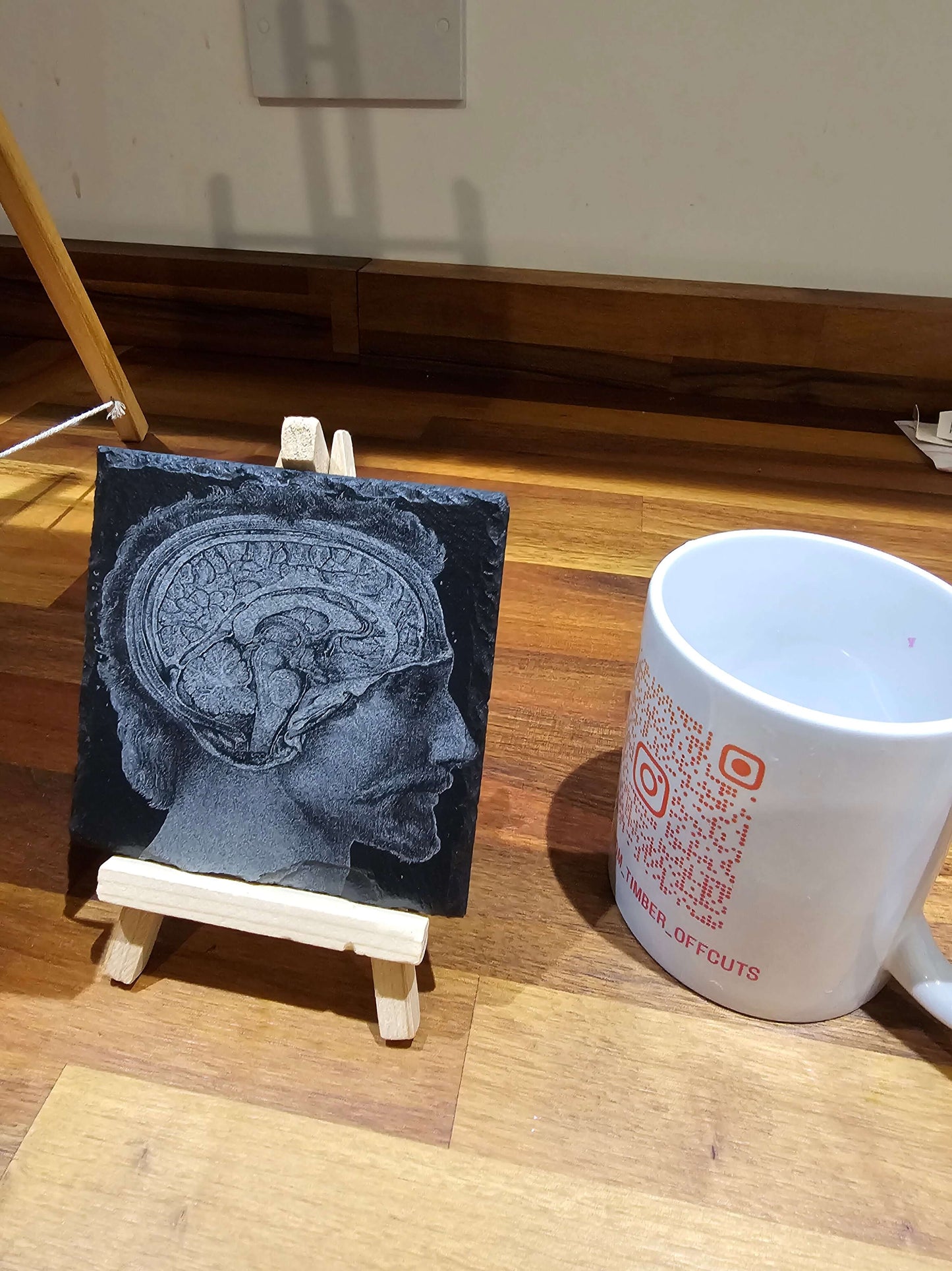 Slate Coasters Mix & Match 10cm – Anatomical Brain Laser Engraved