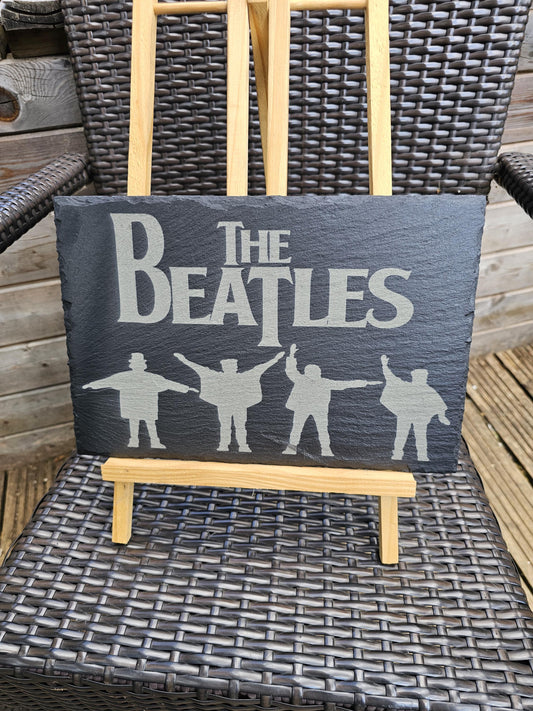 slate The Beatles “Help!” Laser Engraved Plaque – 30cm x 20cm – Iconic