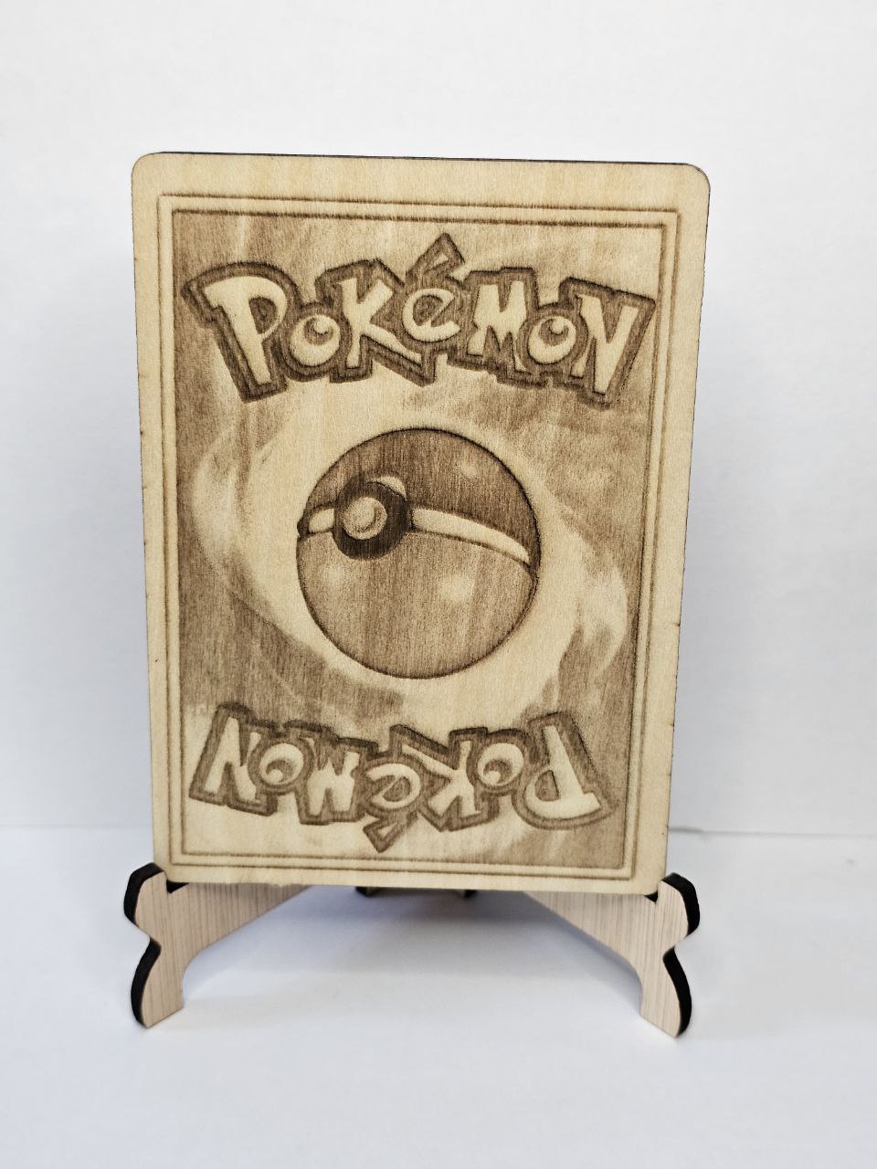 Zapdos 3D Wooden Pokémon Card | Laser Engraved Collectible | Base