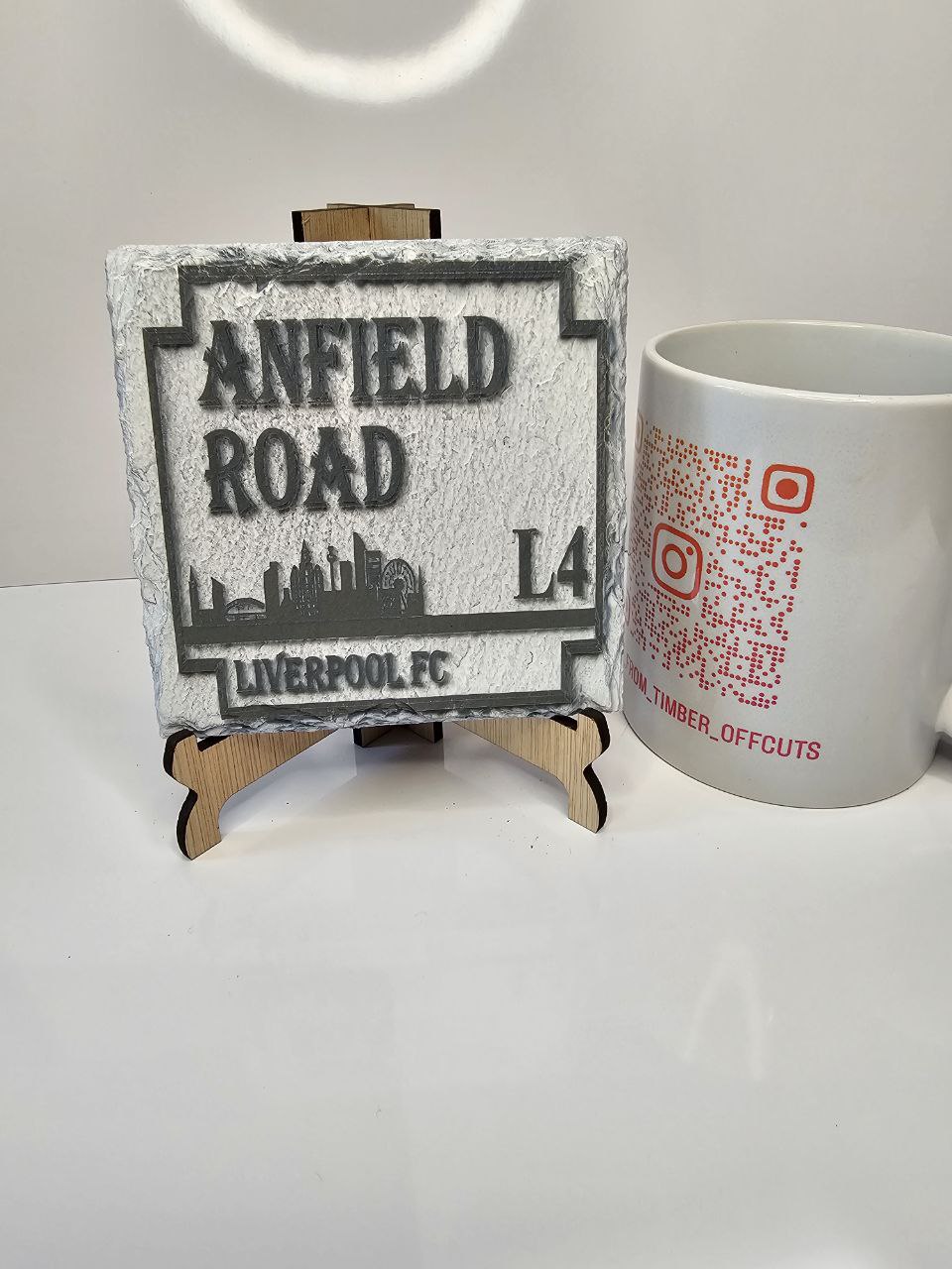 Slate Rustic Anfield Road L4 – Liverpool FC Street Sign Engraved Slate
