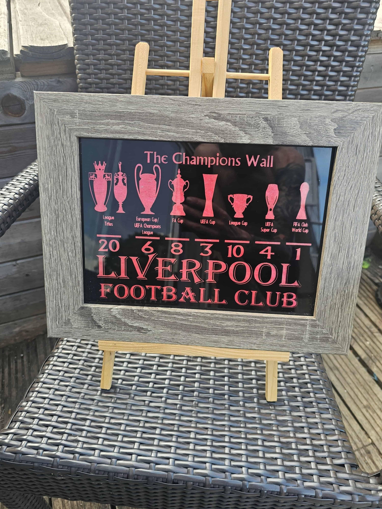 engraved glass picture frame Wall Art – Slate, Wood & Acrylic UK Made - Original Timber Creations