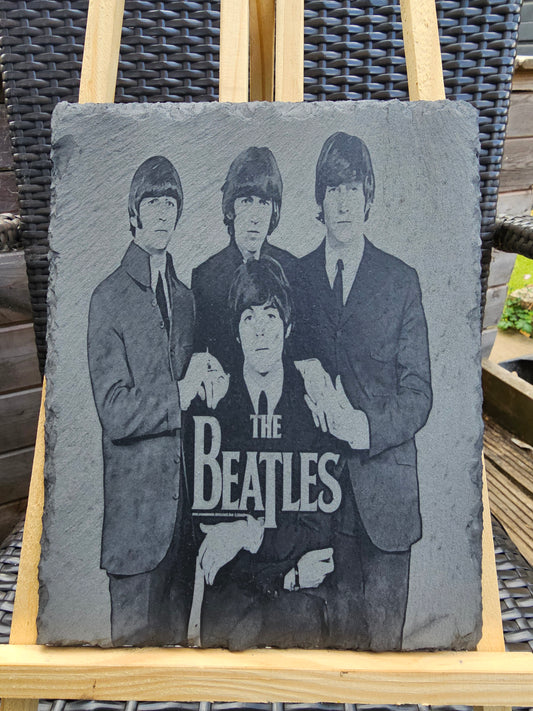 slate The Beatles Wall Art – Laser Engraved Handmade Portrait Plaque