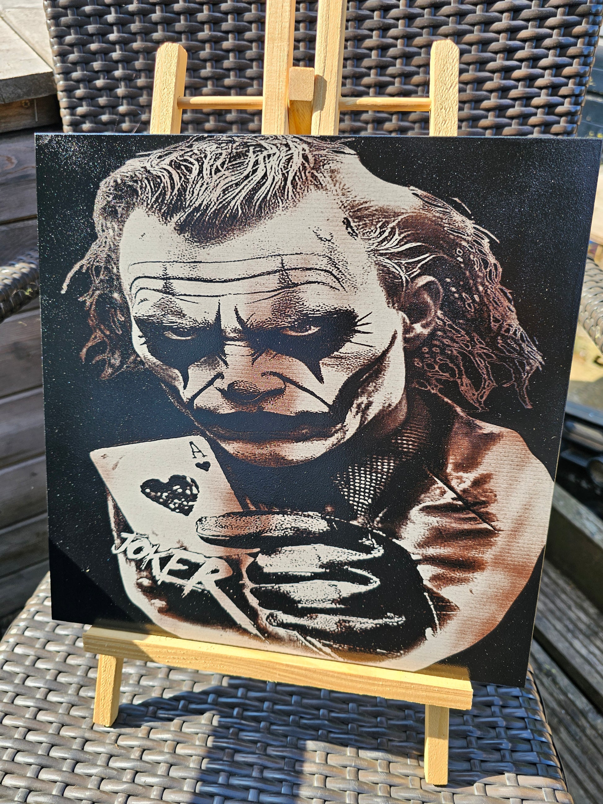 painted tile AMPLIFIED Guitar Art – Les Paul Tribute | Laser Engraved