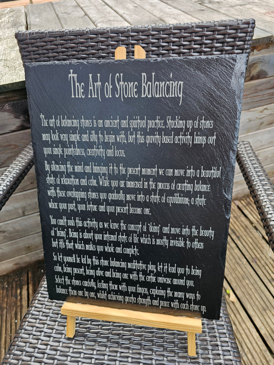 slate Eightfold Path of Living Buddhist Plaque | Universal Wisdom Wall
