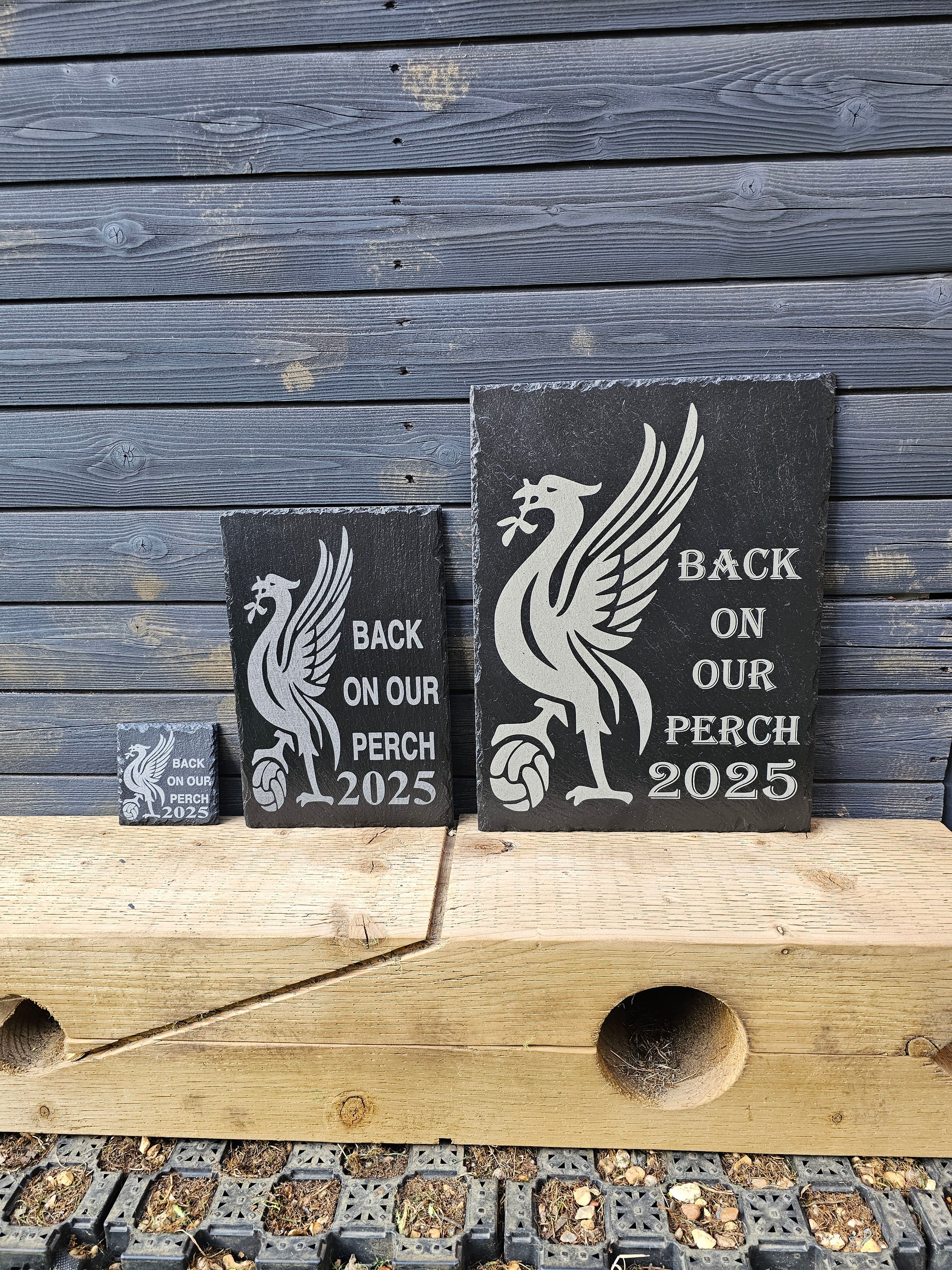 slate Liverpool FC “Back On Our Perch 2025” Plaque – Available 3 Sizes