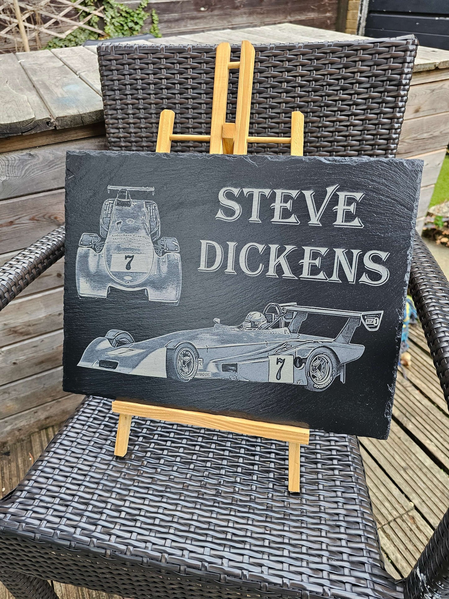 Slate plaque. Original Timber Creations Personalised Gifts Made in UK
