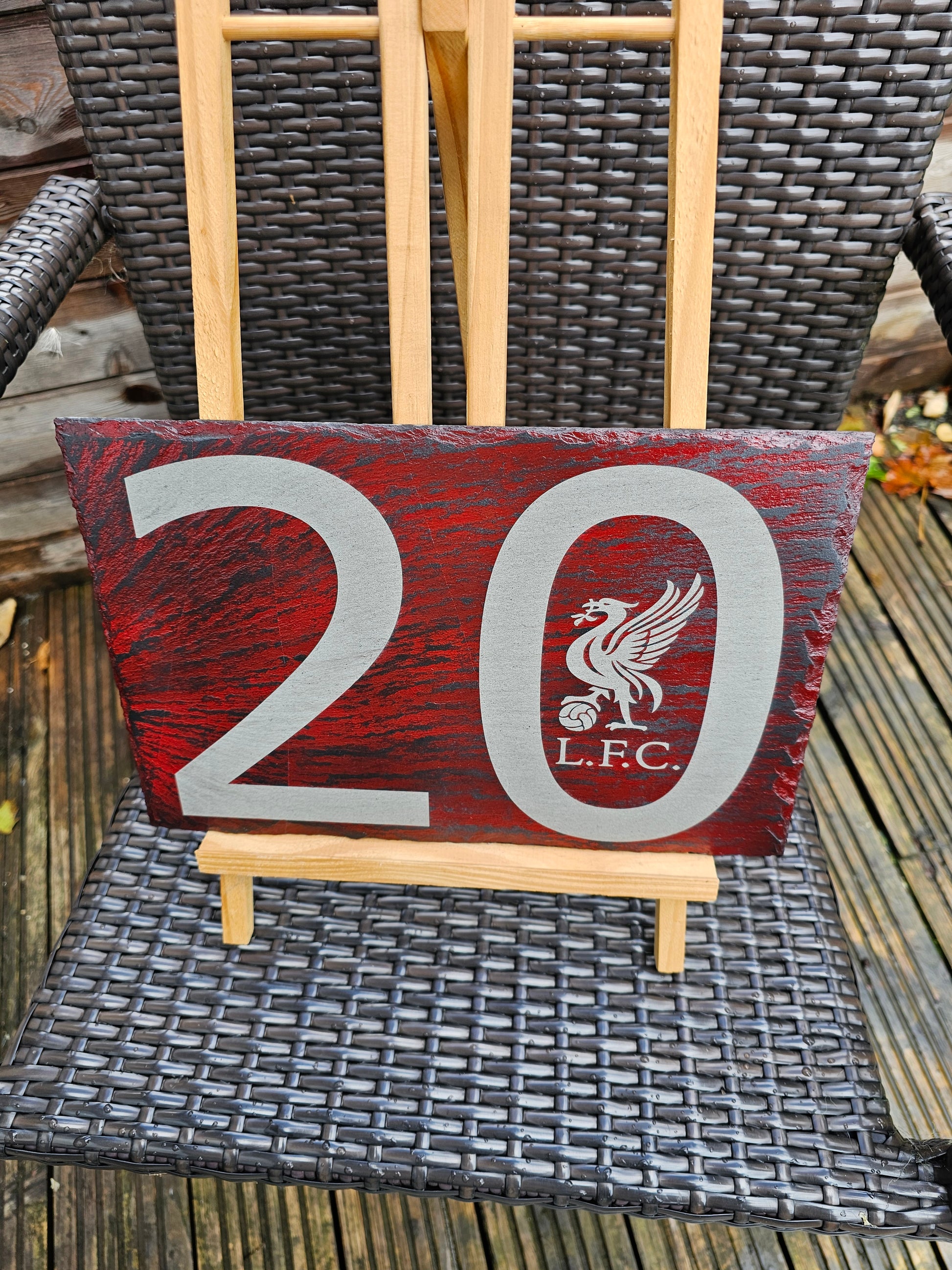slate Liverpool FC Slate Plaque – 30cm x 20cm – Liverbird Engraved