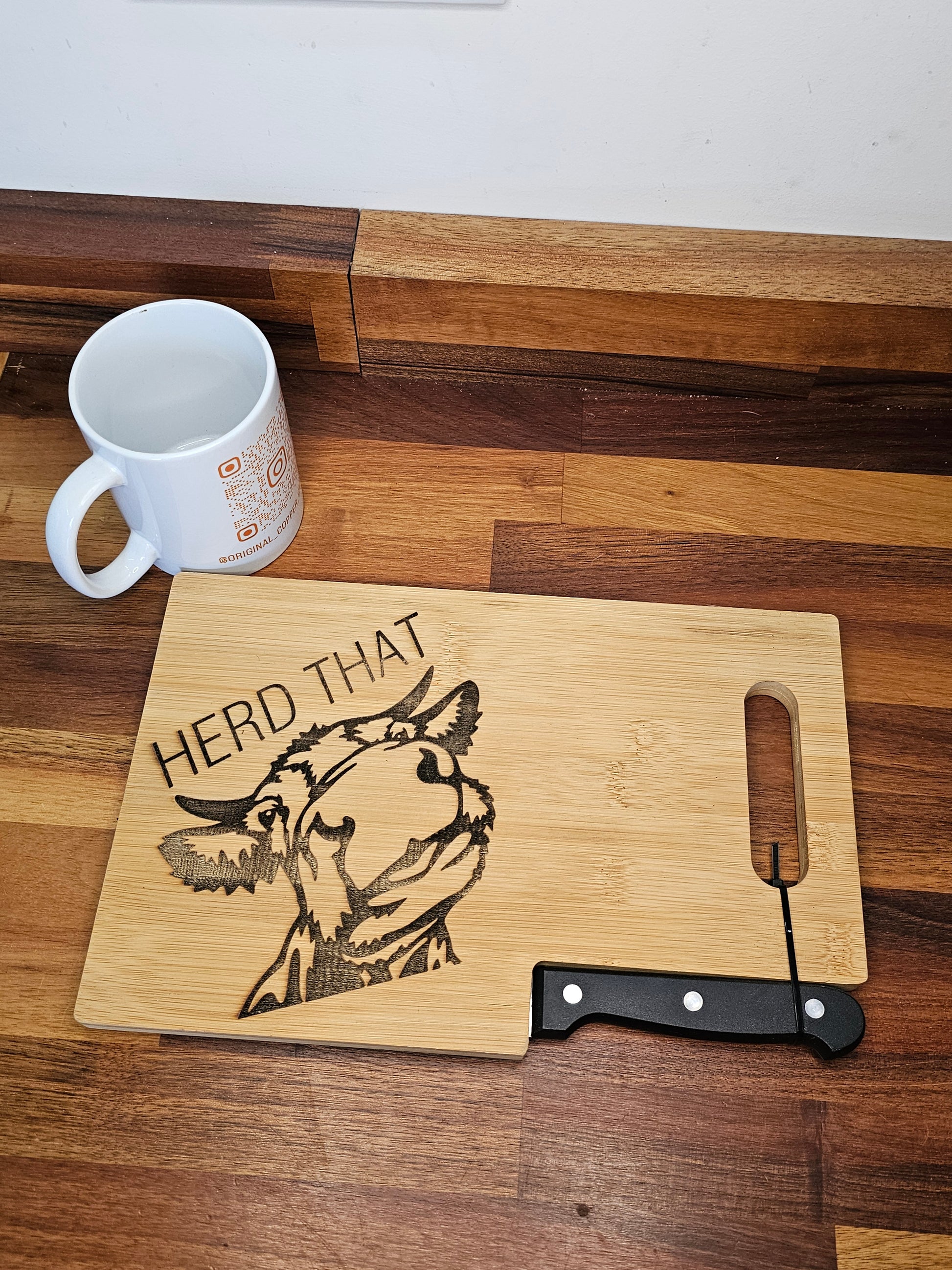Chopping Board – Funny Cow “Herd That” Bamboo
