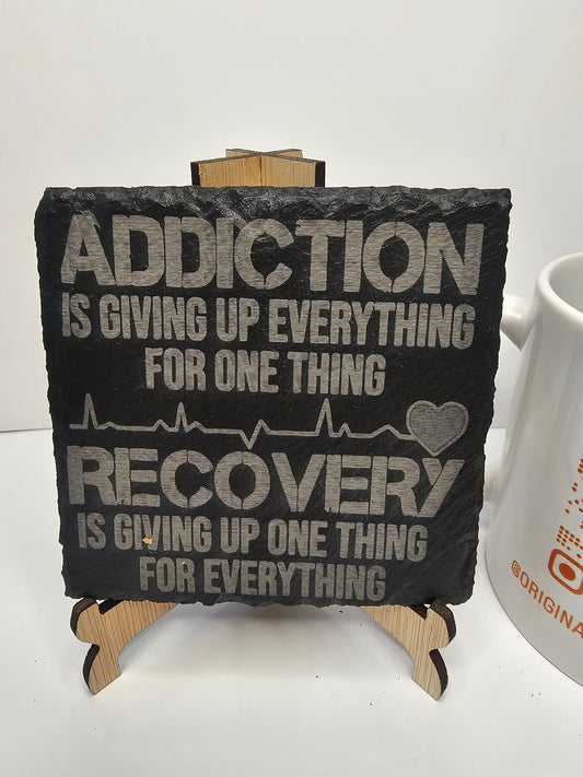 slate “Addiction is Giving Up Everything – Recovery is Giving Up One