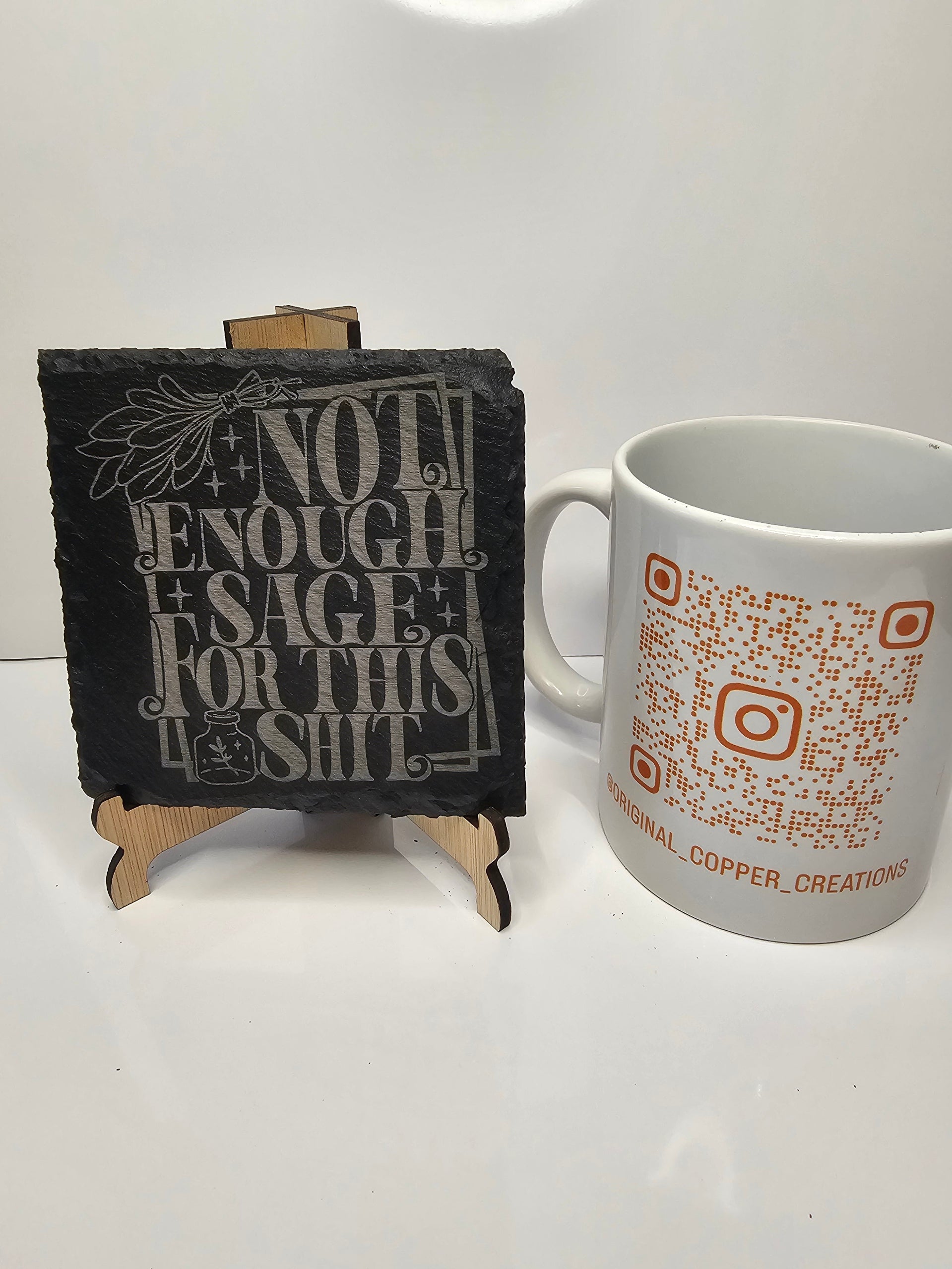 slate “Not Enough Sage For This Shit” Coasters –