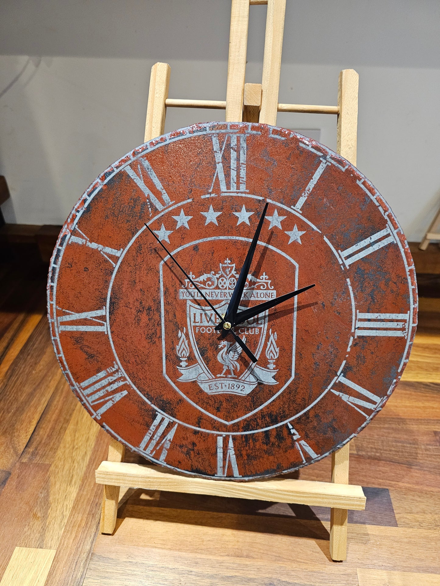 Engraved Slate Clock, Liverpool fc – 30cm Silent Sweep Mechanism