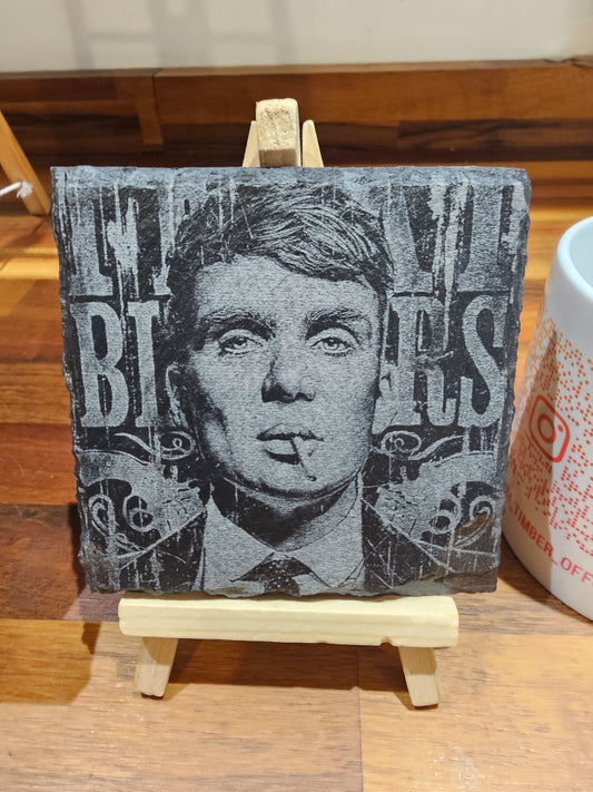 Slate Coasters Vintage Gangster Portrait Peaky Blinders