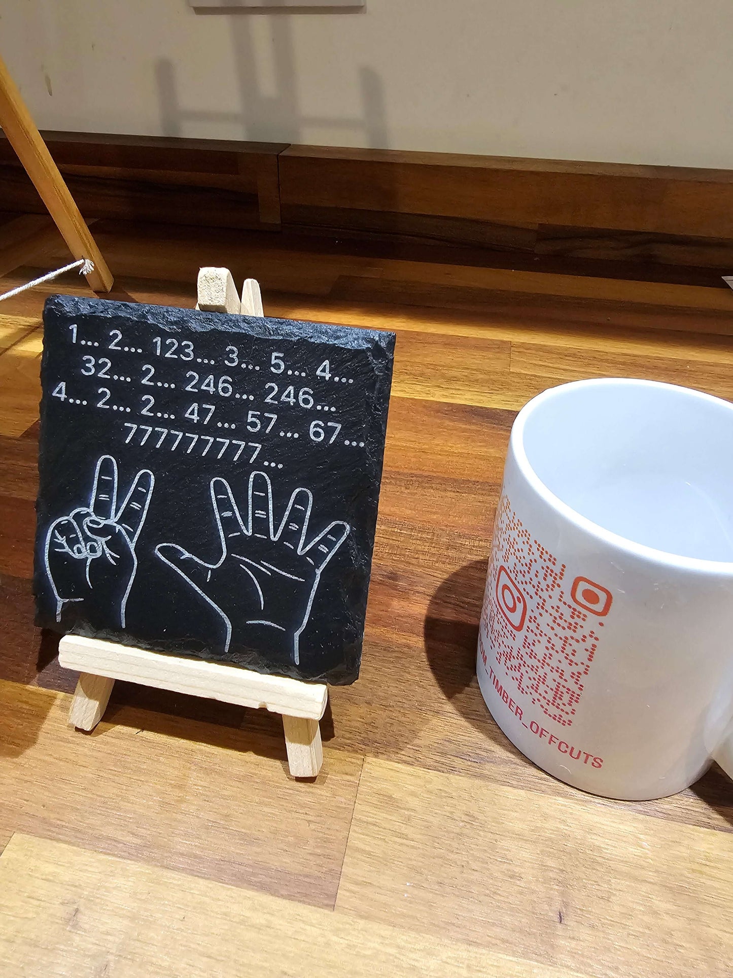 Slate Coasters Mix & Match 10cm – Friends Finger Counting