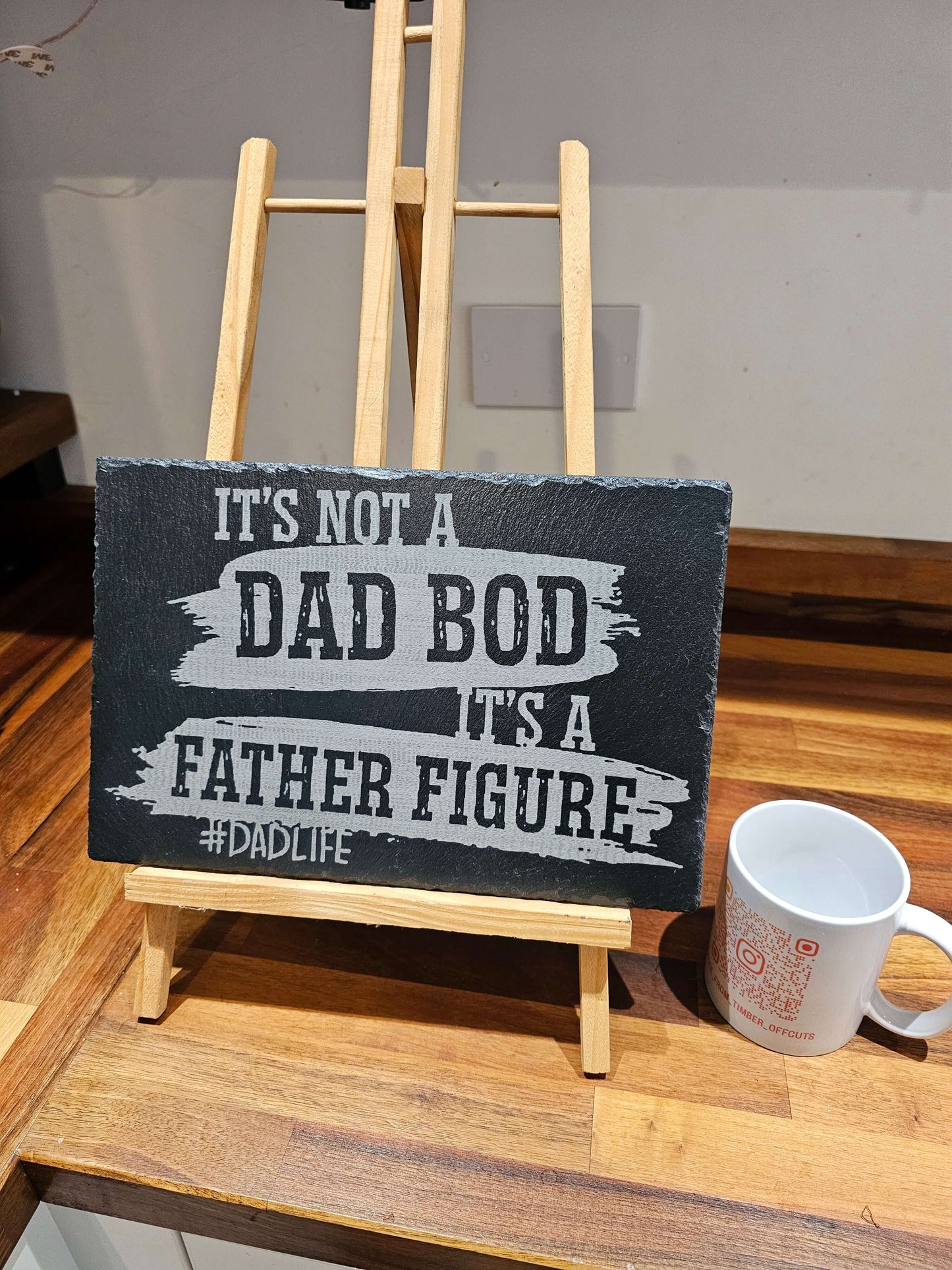 dad bod slate plaque