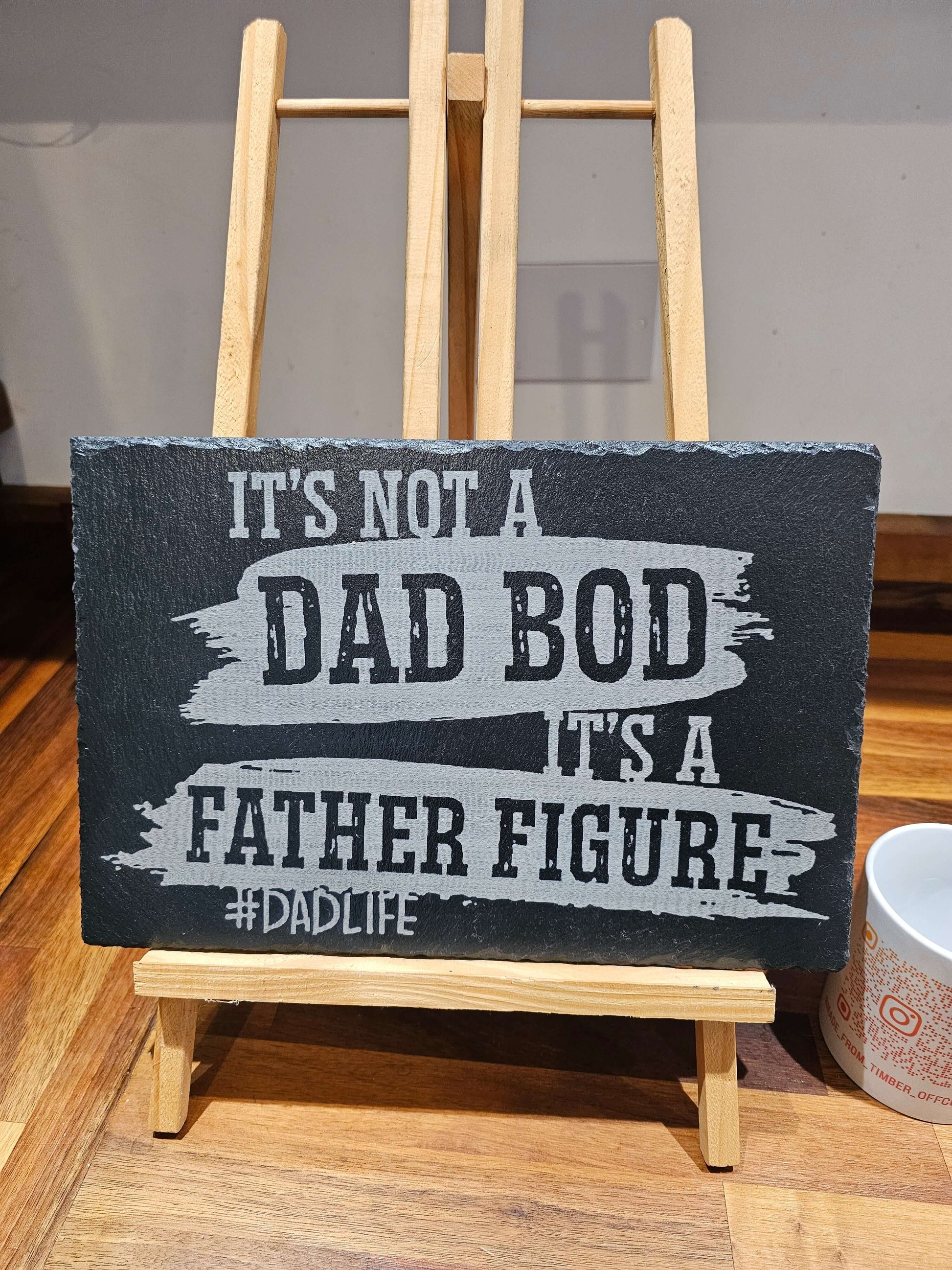 dad bod slate plaque