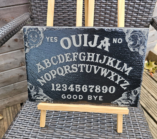 slate Laser Engraved Ouija Spirit Board | 30cm x 20cm | Gothic Witch