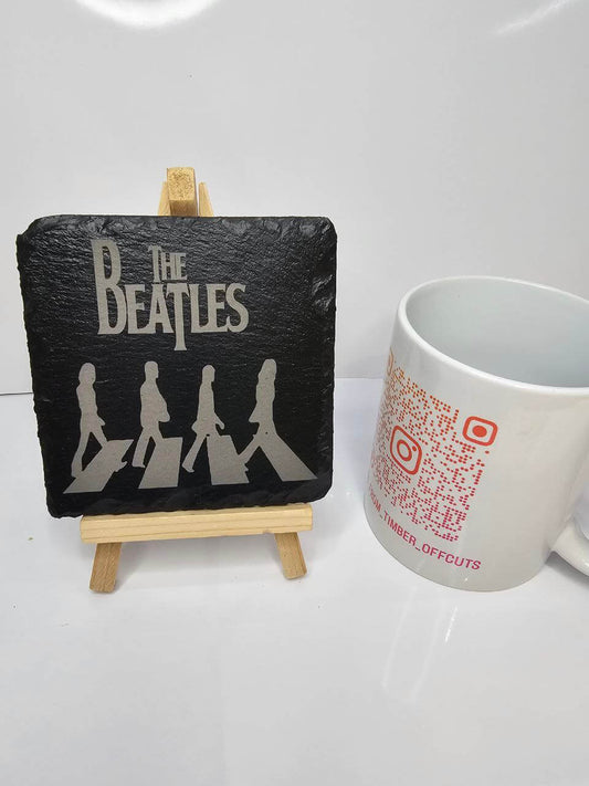 slate The Beatles Slate Coaster – Abbey Road Engraved Design