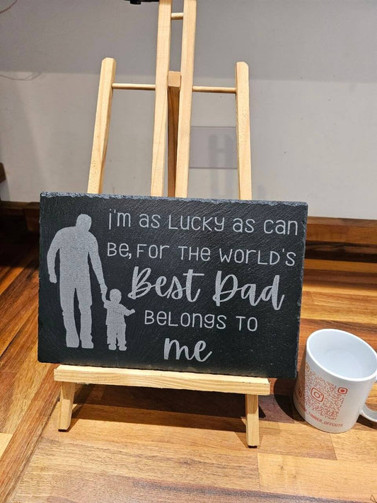 slate plaque for fathers day