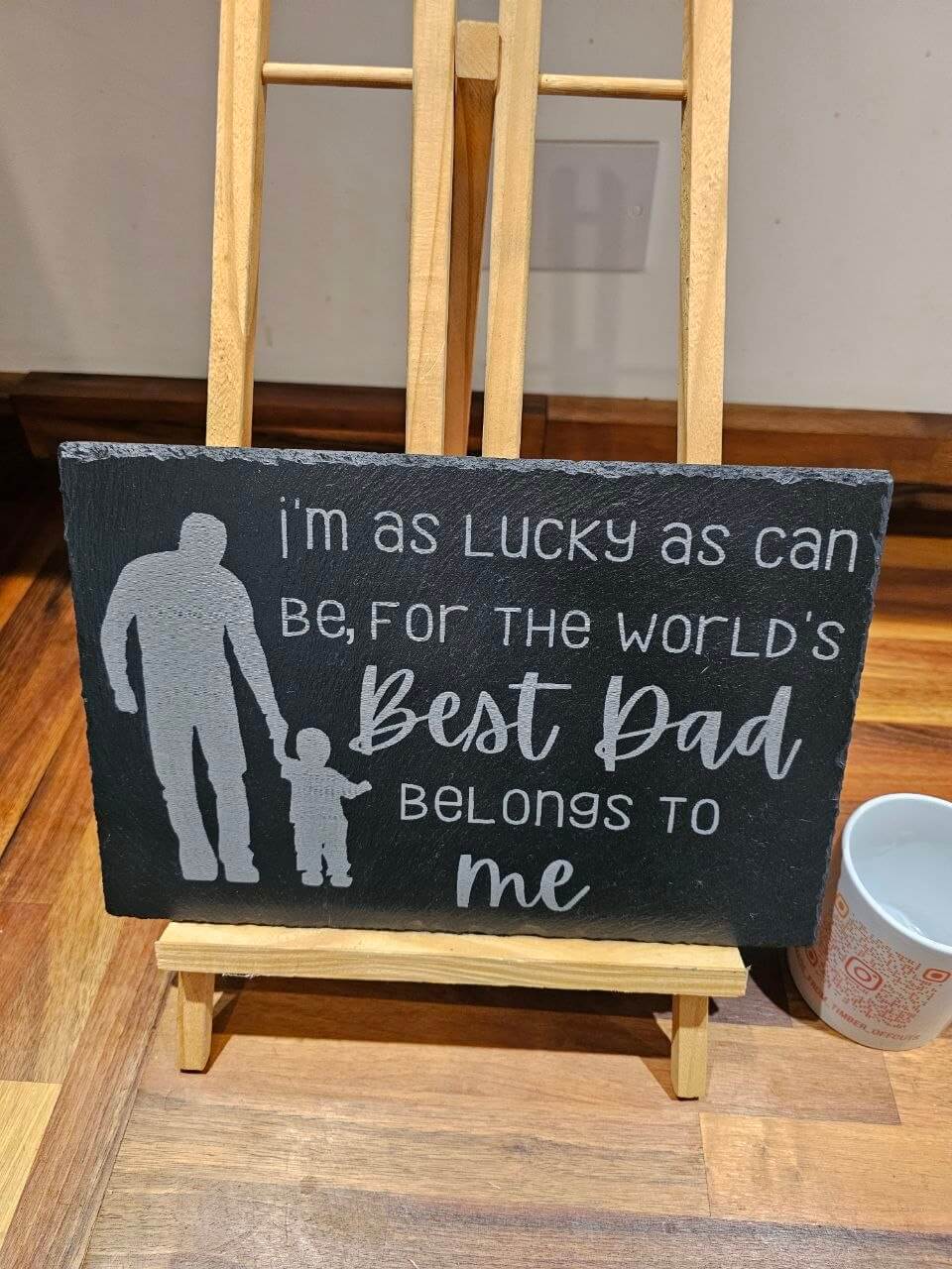 slate plaque for fathers day