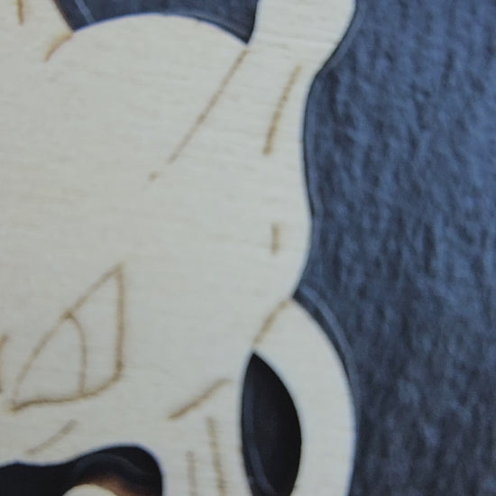 Mewtwo Pokémon Card Slate Art – Laser Engraved 3D Wooden Design | 30x20cm Handmade Slate | Gaming Wall Decor | Made in the UK