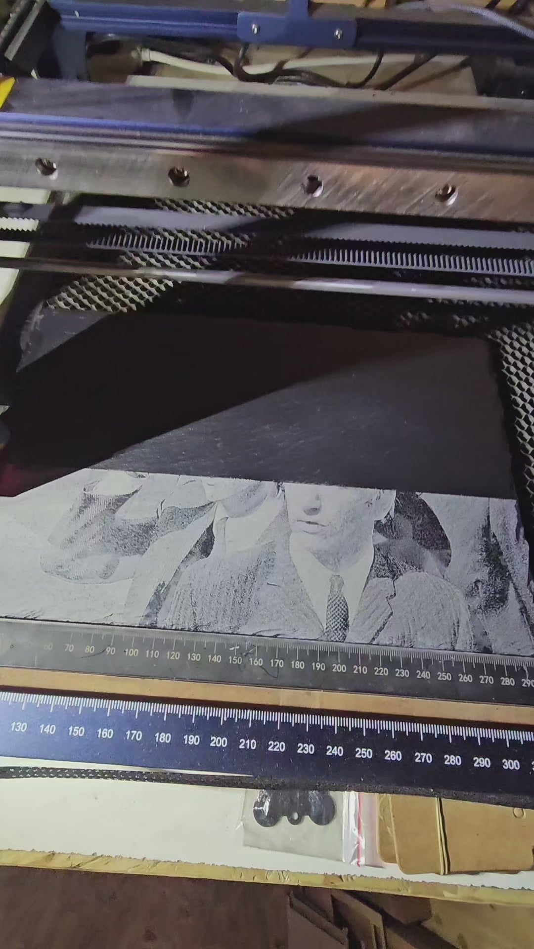 Laser Engraved Beatles Slate Art – Iconic 1960s Portrait on Natural Stone – Handmade UK Gift – 30x20cm